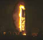 Funken Sonntag Bonfire, burning the winter witches