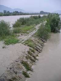 Flooding river