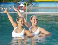 Karin Eggenberger and Marina Kersting - Synchronised swimming champions