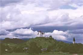 Stormy view over Castle Gutenberg, Balzers
