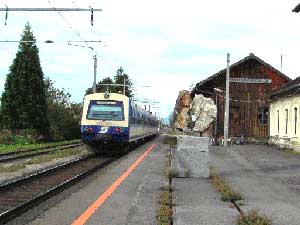 Picture of the main railway station in Liechtenstein